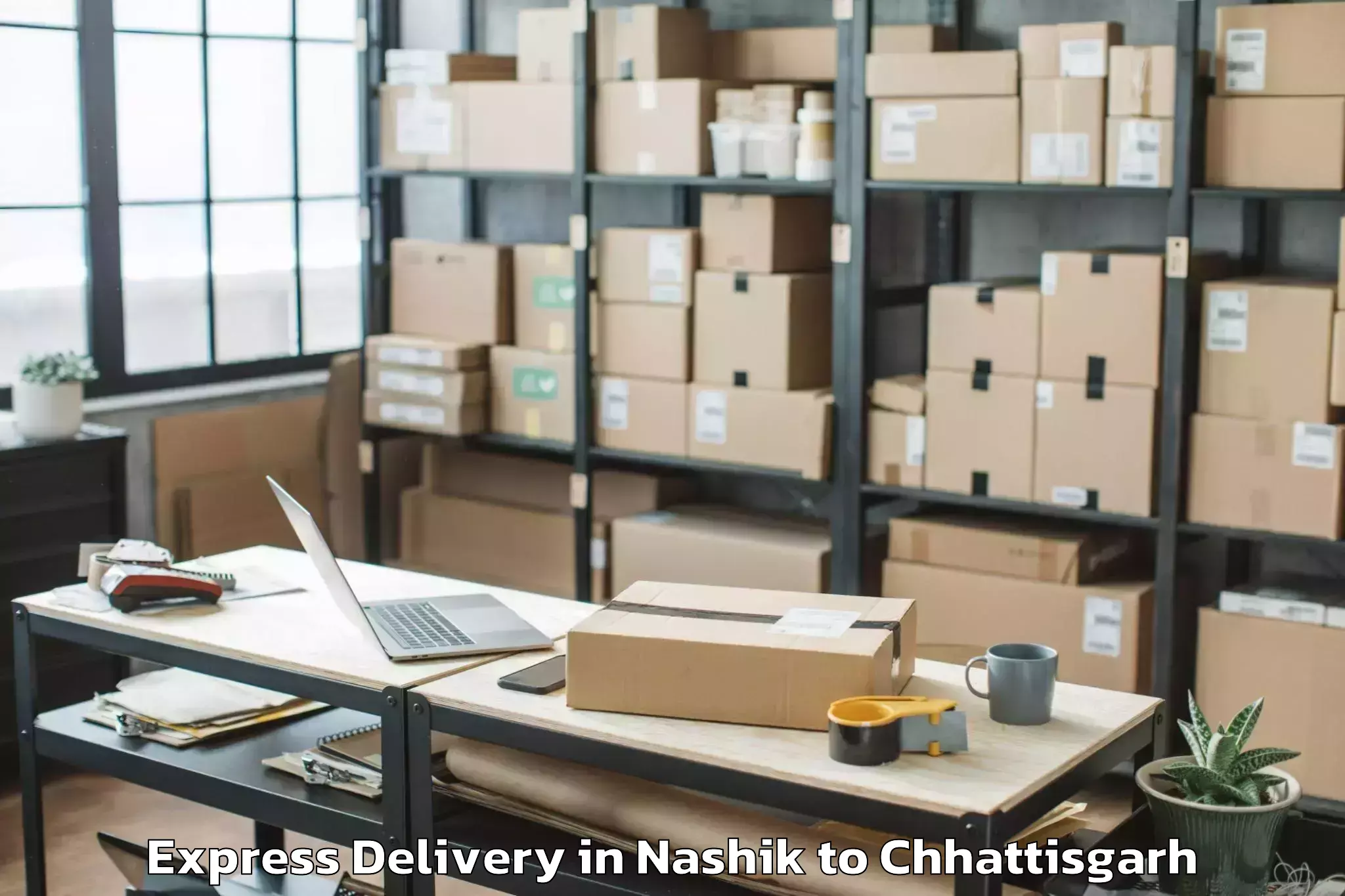 Trusted Nashik to Raipur Express Delivery